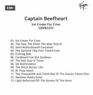 Captain Beefheart - Ice Cream For Crow