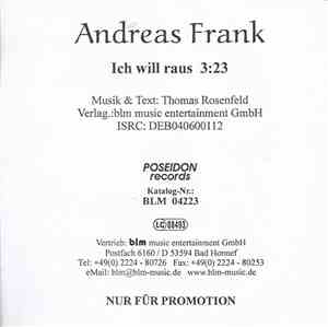 Andreas Frank - Ich Will Raus