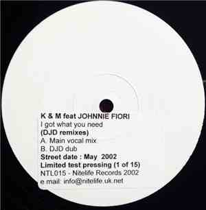 K & M Feat. Johnnie Fiori - I Got What You Need (DJD Remixes)
