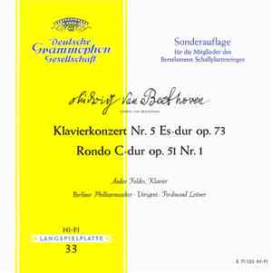 Ludwig van Beethoven, Andor Foldes, Berliner Philharmoniker · Ferdinand Lei ...