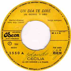 Cecilia  Con Luis Barragán y su Orquesta - Un Dia Te Dire / Sere (Una Herma ...