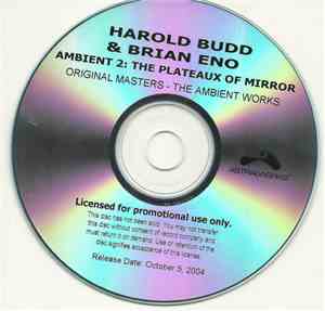 Harold Budd / Brian Eno - Ambient 2: The Plateaux Of Mirror