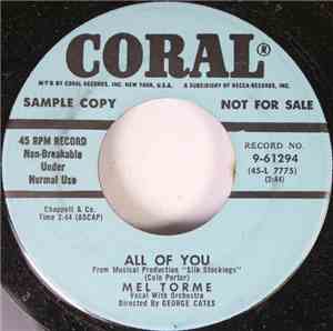 Mel Torme - All Of You / Spellbound