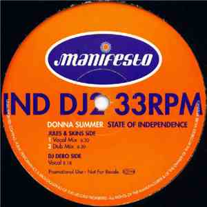 Donna Summer - State Of Independence