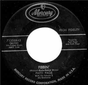 Patti Page With Vic Schoen & His Orchestra - Fibbin' / You Will Find Your L ...