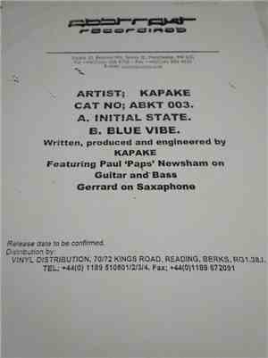 Kapake - Initial State / Blue Vibe