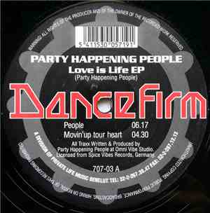 Party Happening People - Love Is Life EP