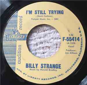 Billy Strange - I'm Still Trying / Life Of Pretend