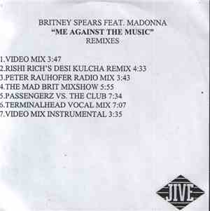 Britney Spears Feat. Madonna - Me Against The Music (Remixes)