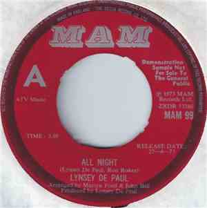 Lynsey De Paul - All Night