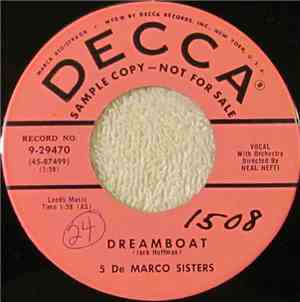 5 De Marco Sisters - Dreamboat / Two Hearts, Two Kisses