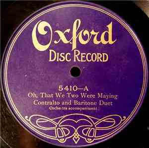 Corrine Morgan, James F. Harrison - Oh, That We Two Were Maying