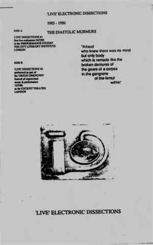 Diastolic Murmurs - 'Live' Electronic Dissections 1985-1986