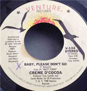 Creme D'Cocoa - Baby, Please Don't Go