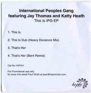 International Peoples Gang - This Is IPG EP