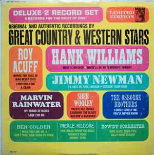Various - Original And Authentic Recordings By Great Country & Western Star ...