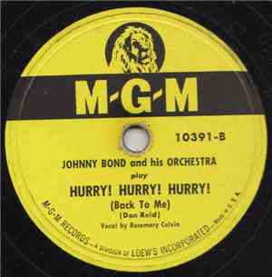 Johnny Bond - Hurry! Hurry! Hurry! / Red Head