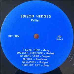 Edison Hedges - Cellist