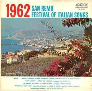 Various - 1962 San Remo Festival Of Italian Songs