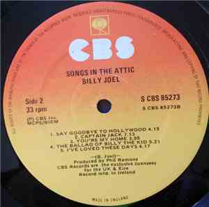 Billy Joel - Songs In The Attic