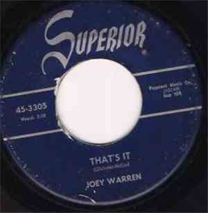 Joey Warren -  That's It / Goatee