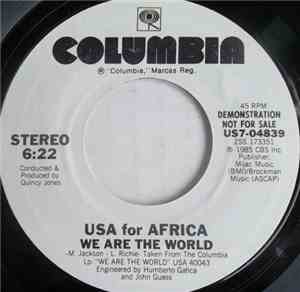USA For Africa - We Are The World
