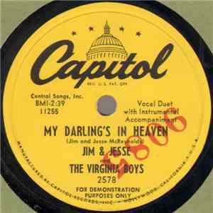 Jim & Jesse And The Virginia Boys - My Darling's In Heaven / Is It True
