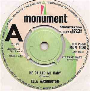 Ella Washington - He Called Me Baby / You're Gonna Cry, Cry, Cry