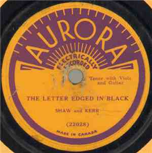 Shaw And Kerr / Shaw And Kerr  - The Letter Edged In Black / The Vacant Cha ...