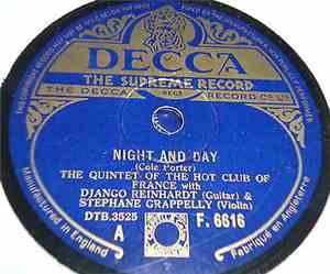 The Quintet Of The Hot Club Of France - Night And Day / Stomping At Decca
