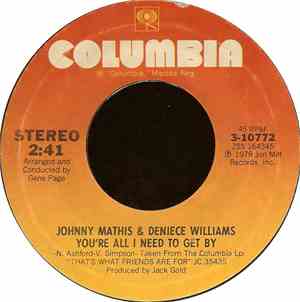 Johnny Mathis & Deniece Williams - You're All I Need To Get By / You're A S ...