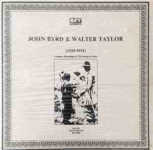 John Byrd  &  Walter Taylor  - (1929-1931)