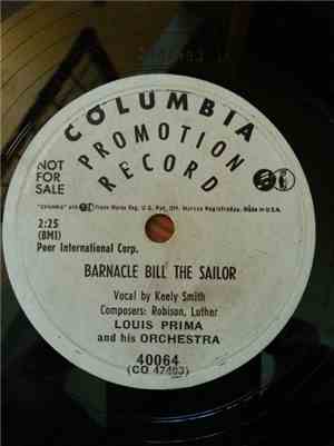 Louis Prima And His Orchestra - Barnacle Bill The Sailor / Shepherd Boy