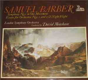 Samuel Barber - London Symphony Orchestra, David Measham - Symphony No. 1 / ...