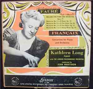Gabriel Fauré, Kathleen Long, Jean Françaix - Ballade For Piano And Orchest ...