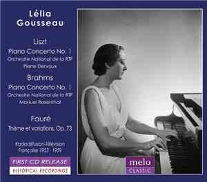 Lélia Gousseau, Liszt, Brahms, Fauré - 1953-1959