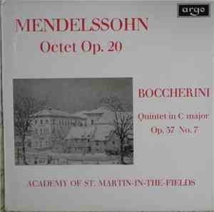 Mendelssohn / Boccherini, Academy Of St. Martin-in-the-Fields - Octet Op. 2 ...