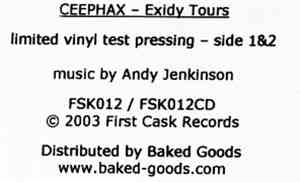 Ceephax - Exidy Tours