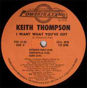 Keith Thompson - I Want What You've Got