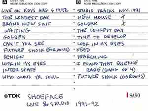 Shoeface - Live And Studio 1991-1992