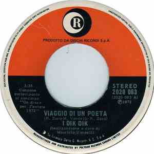 I Dik Dik - Viaggio Di Un Poeta