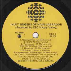 Various - Inuit Singers Of Nain Labrador