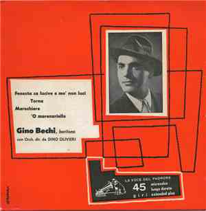 Gino Bechi - Fenesta Ca Lucive E Mo' Non Luci / Torna / Marechiare / 'O Mar ...