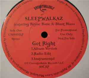 Sleepwalkaz feat. Bryne Bane & Blunt Blaza - Get Right / Stripper Jane
