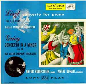 Artur Rubinstein, Antal Dorati / Grieg • Liszt - Concerto In A Minor, Op. 1 ...