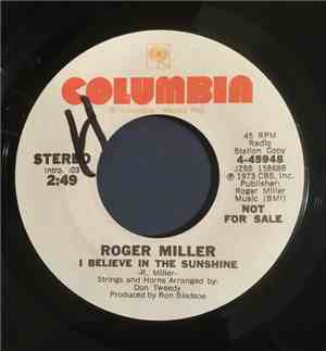 Roger Miller - I Believe In Sunshine
