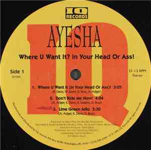 Ayesha - Where Do You Want It? In Your Head Or Ass!