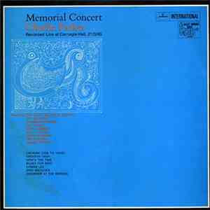 Various - Memorial Concert - Charlie Parker