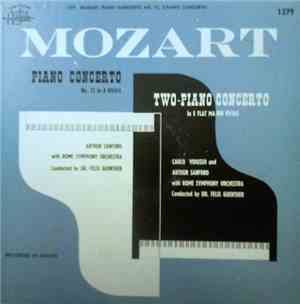 Mozart, Carlo Vidusso, Arthur Sanford, Rome Symphony Orchestra - Piano Conc ...