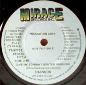 Shannon - Give Me Tonight